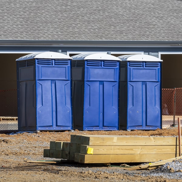 what is the expected delivery and pickup timeframe for the porta potties in Manchester